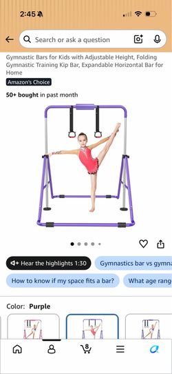 Gymnastic bars for kids new in the box