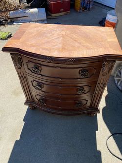 Solid wood night stand