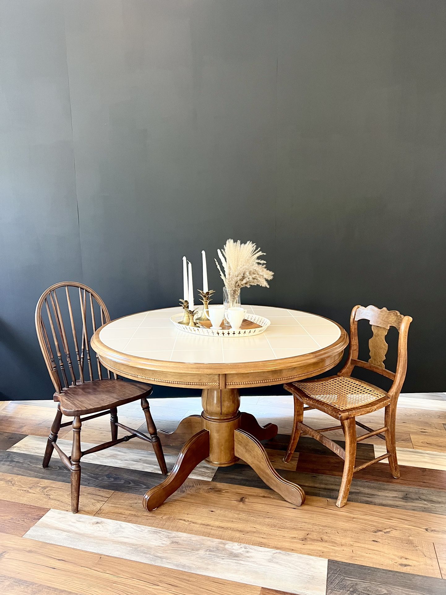French Country Table And 2 Chairs