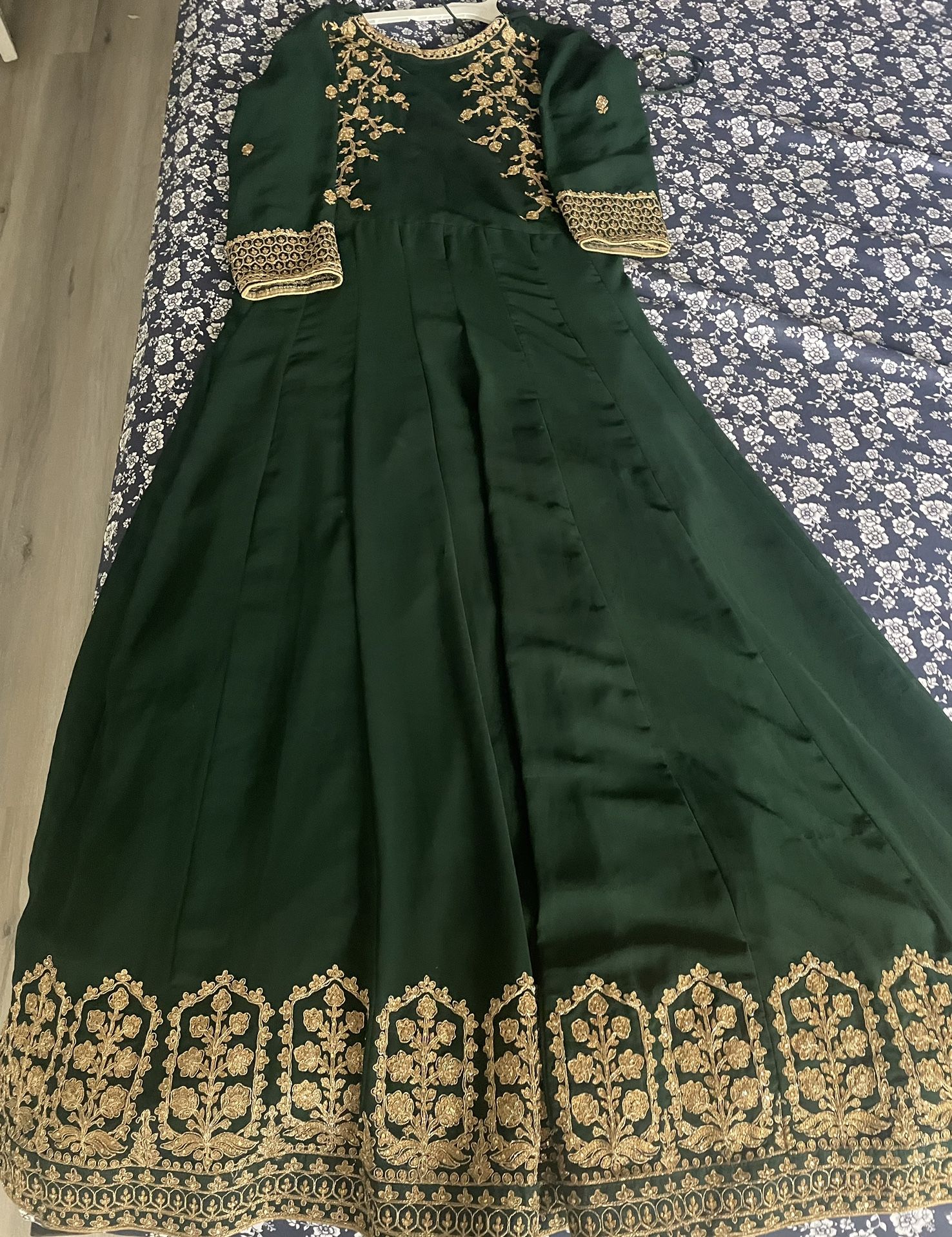 green ghagra dress women Green primium quality dress women gown women delta print gown women  fancy dress women party wear dress women for dress women for main image 0