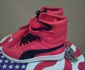 Brand new leather puma hi tops never worn size 11