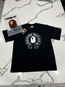 Bape x Chrome Hearts black tee