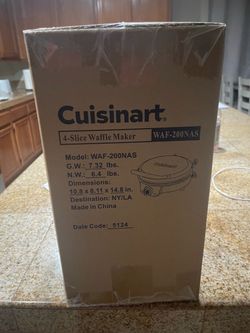 Brand New Cuisinart 4 Slice Waffle Maker