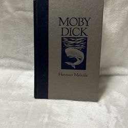 Moby Dick by Herman Melville 1989 hardcover book 