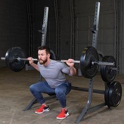 New Body Solid PowerLine Olympic Multi Press Power Squat Rack Stand PMP150
