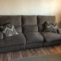 Brown Double Reclining Couch