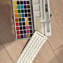 Brand new 50-color gouache paint set