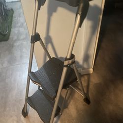 2-two very sturdy step ladder +  work tray