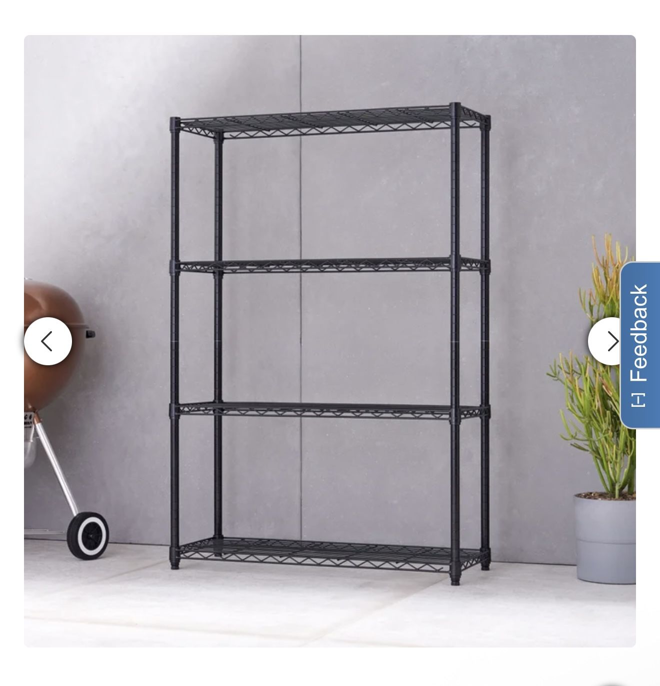 TRINITY 4-tier Wire Shelving Rack