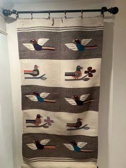 Handmade wool wall hanging art