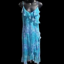 Blue Ruffle Dress
