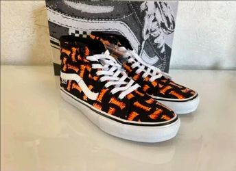VANS Skate Sk8-Hi High Allover Thrasher Black/Multi VN0A5FCCBML - Size Men10.5