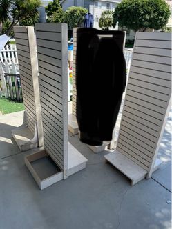 Slatwall double sided displays .