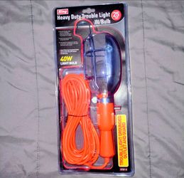 New Heavy Duty Trouble Light 25ft 40W