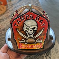 Custom Tampa Bay Buccaneers Fire Helmet