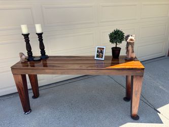Solid wood console table  -