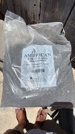 American Fire Glass Small Black Lava Rock 10 lb