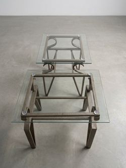 Glass Top Nesting Tables
