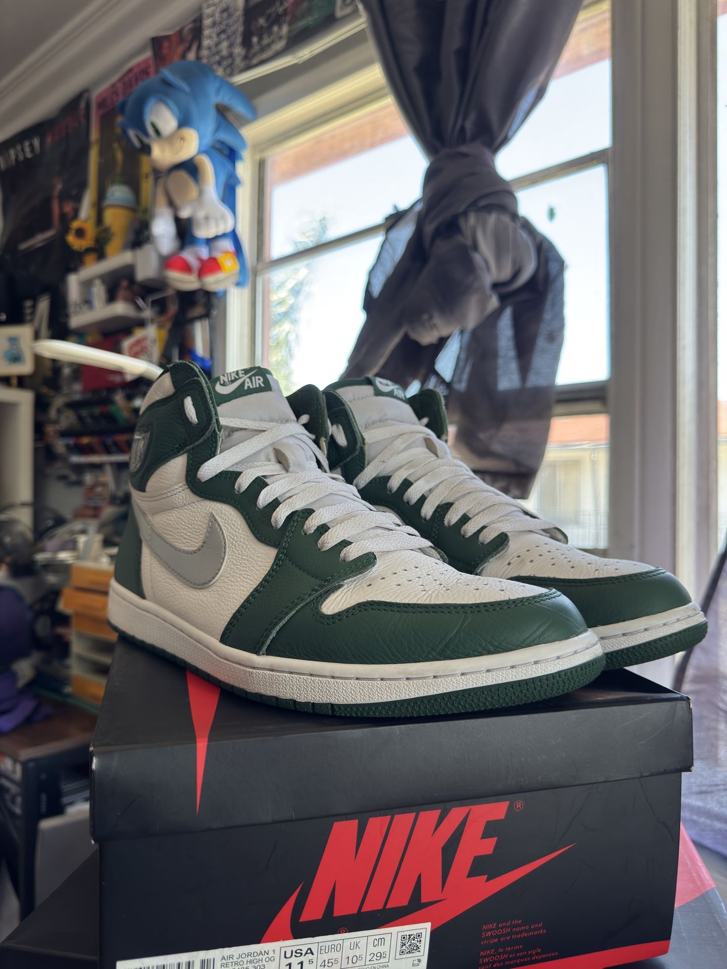 Jordan 1 Gorge Green 11.5