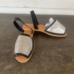 Women's Summer Beach Sandals Rhinestone Back Strap Soft Sole Casual Sandals Tren