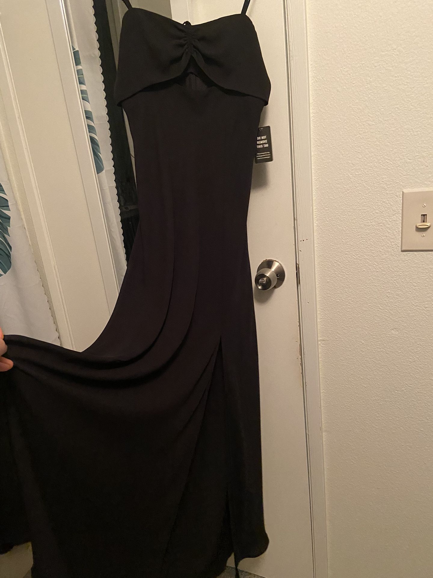 Woman’s Black chiffon sundress