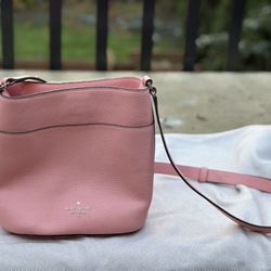 Small Kate Spade Leila Quartz Pink Bucket Bag/Purse - Shoulder or Crossbody