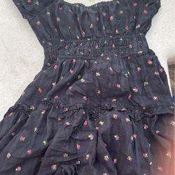 Aeropostale Floral Black Dress