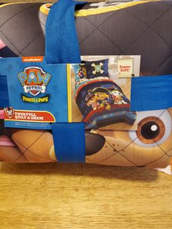 New Paw Patrol Quilt & Storage Trunk 