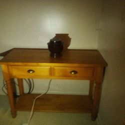 Wood Desk/ Buffet/Console  $30 Obo