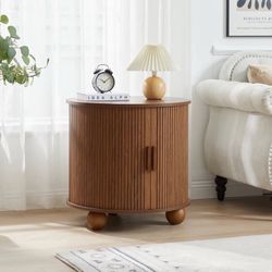Side Table with Charging Station