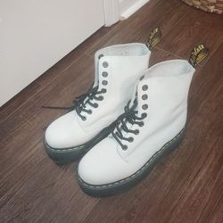 White Dr. Marten Boots