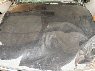 Tesla Model Y hood damaged
