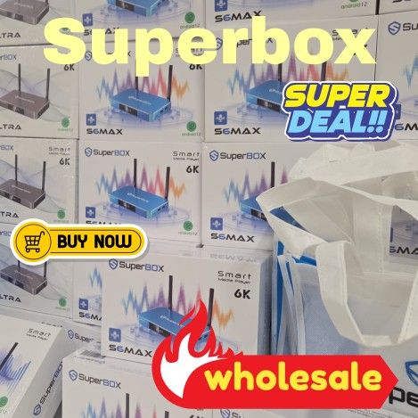 Superbox S6 Max Smart TV Super box S6 Media Player Android 12
