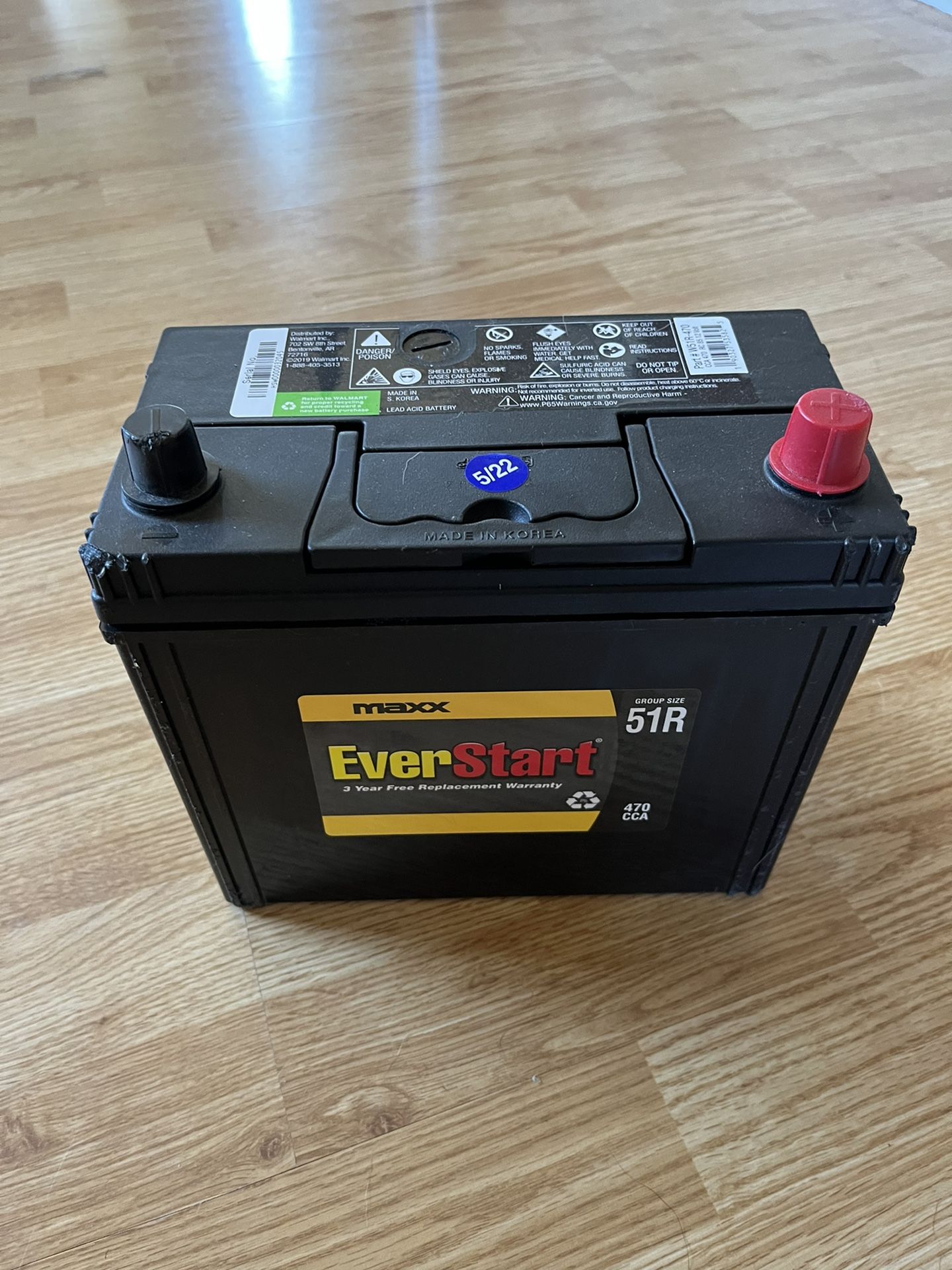 EverStart Max Lead Acid 51R Car Battery