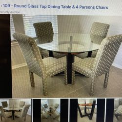Dining Room Table With Four Chairs 