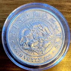 1914 Japan One Yen Silver Coin