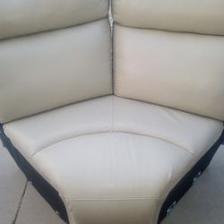 Pie Cut Shape Love Seat Couch