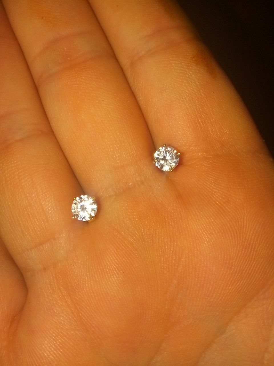 1ctw simulated diamond earrings