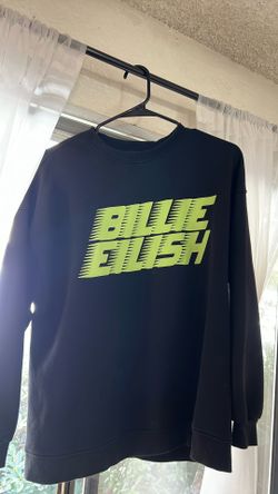 M Billie Eilish Black and Green Sweatshirt