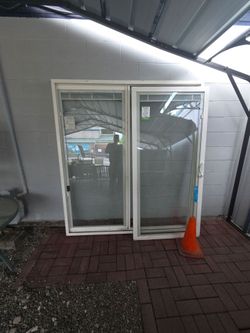 Sliding Glass Door with built in blinds