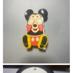 Vintage ILLCO Walt Disney Mickey Mouse Wind-up Music Box Plays Peek-a-Boo Works