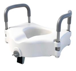 Raised Toilet Seat with Handles, Toilet Seat Riser for Seniors
Adjustable Height & Width, 300lb Capacity, Handicap Toilet Seat