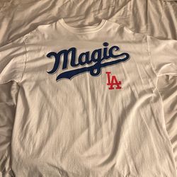 Magic Johnson LA Dodgers Shirt Size XL