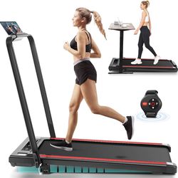 ANCHEER Treadmills, 3 in 1 Folding Treadmill with Incline, Walking Pad Treadmill Under Desk for Home Office, Portable Treadmill with Remote Control, Q