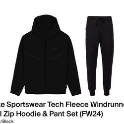 Nike NSW Tech Fleece Windrunner HV0949-010 Jogger pants HV0959-010 Size XS,Small,Large