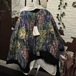 Gucci, Reversible Bomber Poncho Jacket