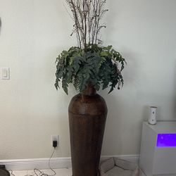 Plant And Metal Base 