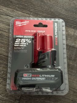 New Milwaukee M12 5Ah high output battery