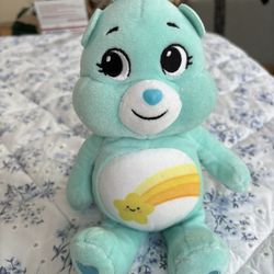 9" Care Bears Blue Wish Bear Stuffed Bean Shooting Star Plush 202