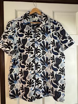 Cabana Men’s short sleeve dress shirt size M